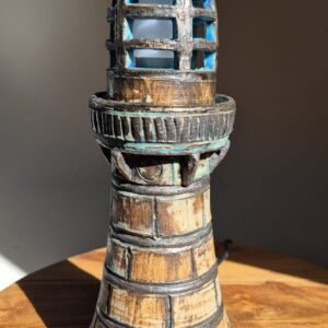 Lighthouse Sculptural Lamp. 1 available. SOLD