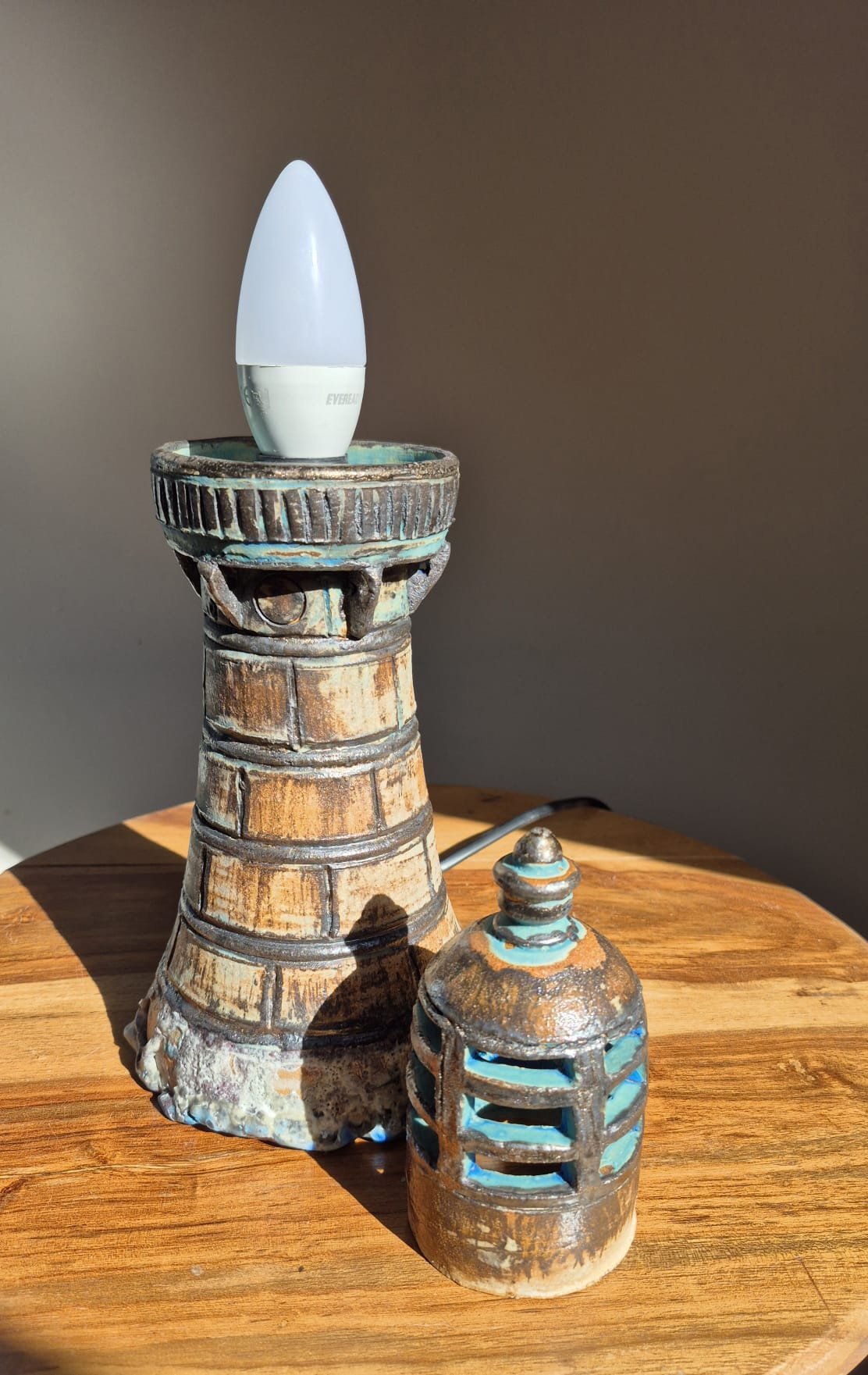 Lighthouse Sculptural Lamp. 1 available. SOLD - Image 3